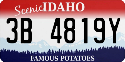 ID license plate 3B4819Y