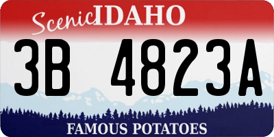 ID license plate 3B4823A