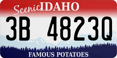 ID license plate 3B4823Q