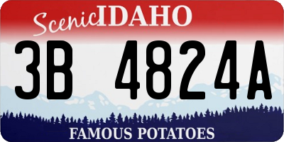 ID license plate 3B4824A