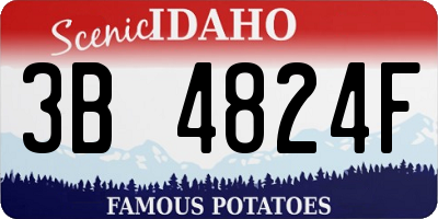 ID license plate 3B4824F
