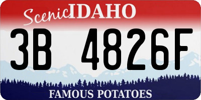ID license plate 3B4826F