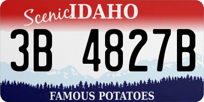 ID license plate 3B4827B