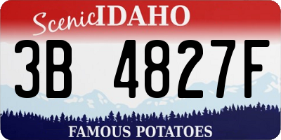 ID license plate 3B4827F