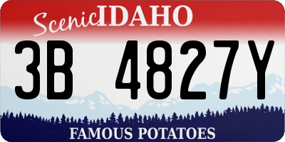 ID license plate 3B4827Y