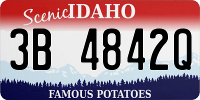 ID license plate 3B4842Q