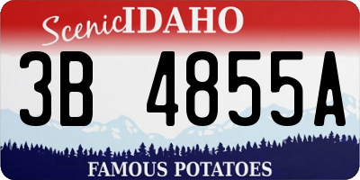 ID license plate 3B4855A