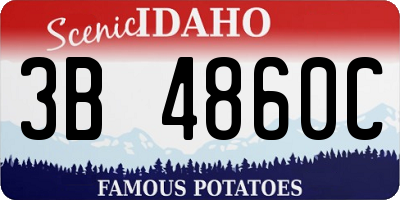 ID license plate 3B4860C