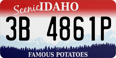 ID license plate 3B4861P