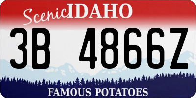 ID license plate 3B4866Z