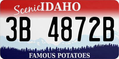ID license plate 3B4872B