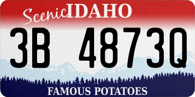 ID license plate 3B4873Q