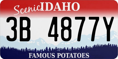 ID license plate 3B4877Y