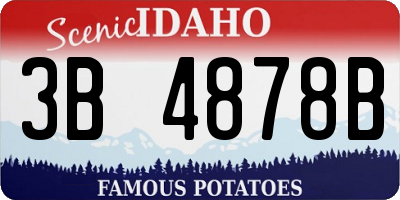 ID license plate 3B4878B