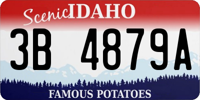 ID license plate 3B4879A