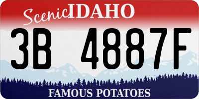 ID license plate 3B4887F