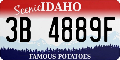 ID license plate 3B4889F