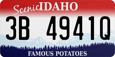 ID license plate 3B4941Q
