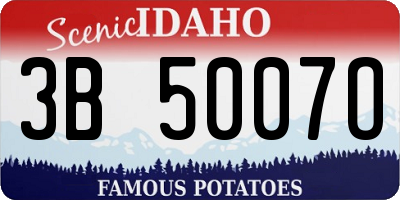 ID license plate 3B5007O