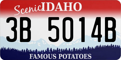 ID license plate 3B5014B