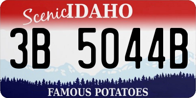 ID license plate 3B5044B