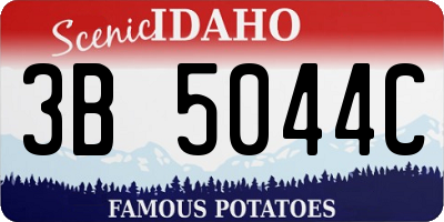 ID license plate 3B5044C
