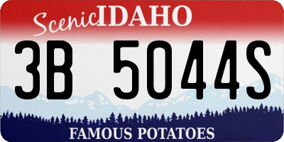 ID license plate 3B5044S
