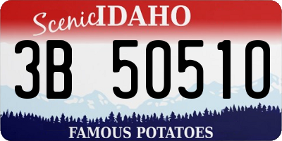 ID license plate 3B5051O