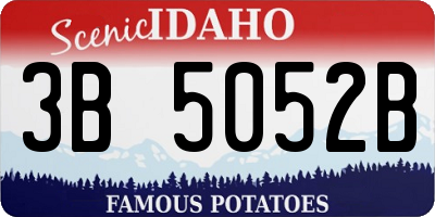 ID license plate 3B5052B