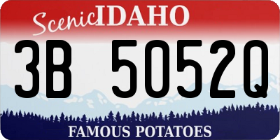 ID license plate 3B5052Q