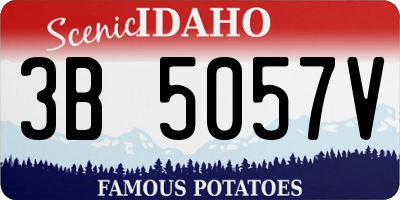 ID license plate 3B5057V