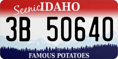 ID license plate 3B5064O