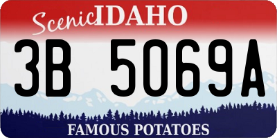 ID license plate 3B5069A