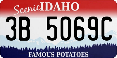 ID license plate 3B5069C