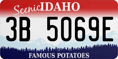 ID license plate 3B5069E