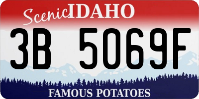 ID license plate 3B5069F