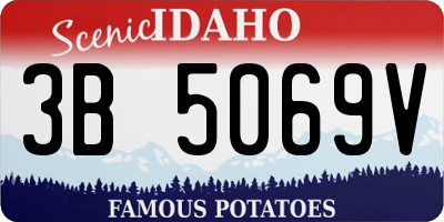 ID license plate 3B5069V