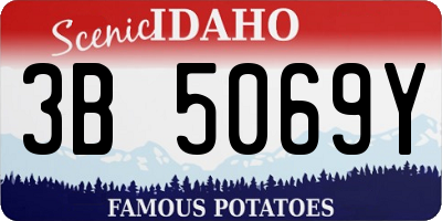 ID license plate 3B5069Y