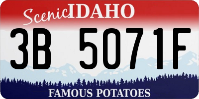 ID license plate 3B5071F
