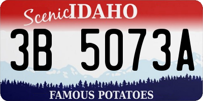 ID license plate 3B5073A