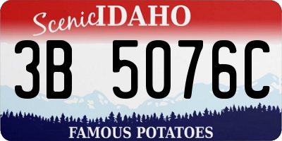 ID license plate 3B5076C