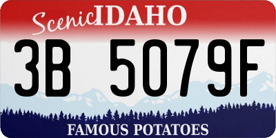 ID license plate 3B5079F