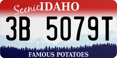 ID license plate 3B5079T