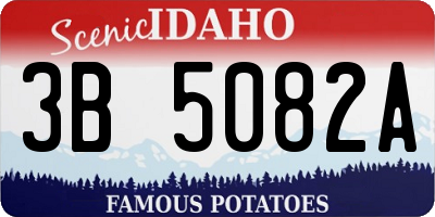 ID license plate 3B5082A