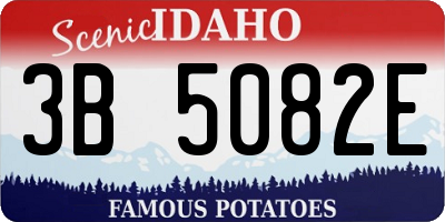 ID license plate 3B5082E