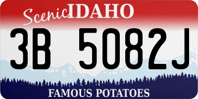 ID license plate 3B5082J