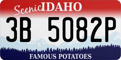 ID license plate 3B5082P