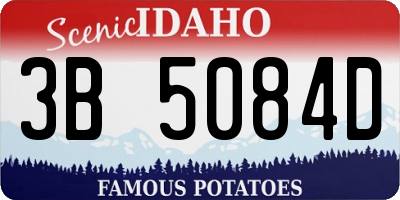 ID license plate 3B5084D