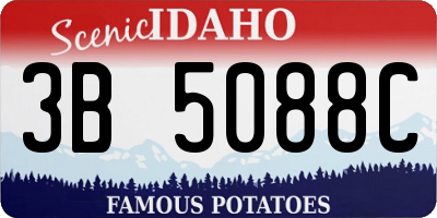 ID license plate 3B5088C