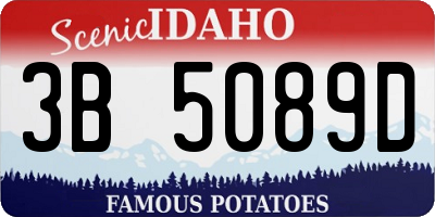 ID license plate 3B5089D